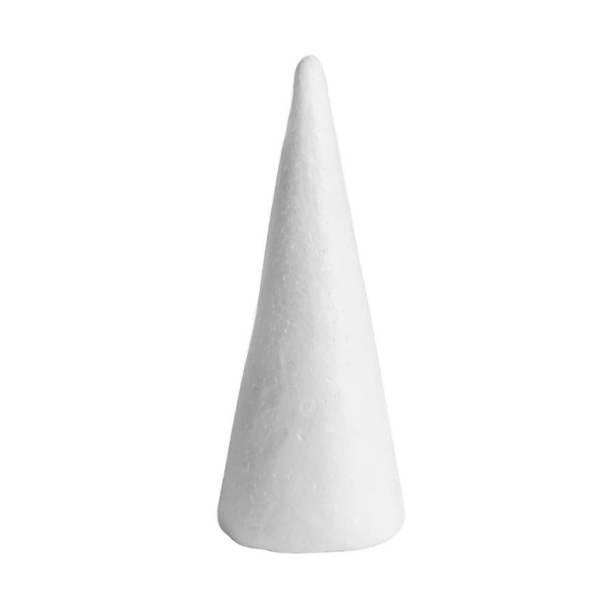 60-500mm Eco-Friendly Manufacturers EPS Foam Styrofoam Cone Polystyrene For Christmas Decoration