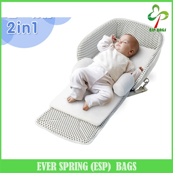 
Comfortable cotton fabric new born baby cot bed, long belt carrying baby bed bag 