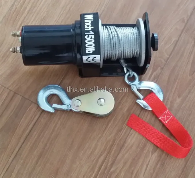 Electric Winch ATV Winch 12V 750lb 1500lbs