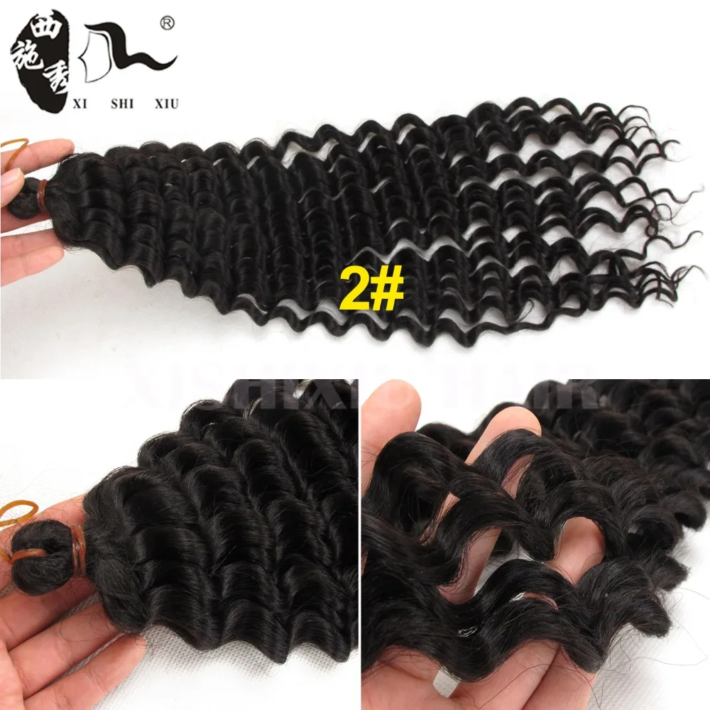 Alibaba Express Freetress Pre-loop 3X deep synthetic afro twist braid for afro kinky curly water wave braiding hair extension