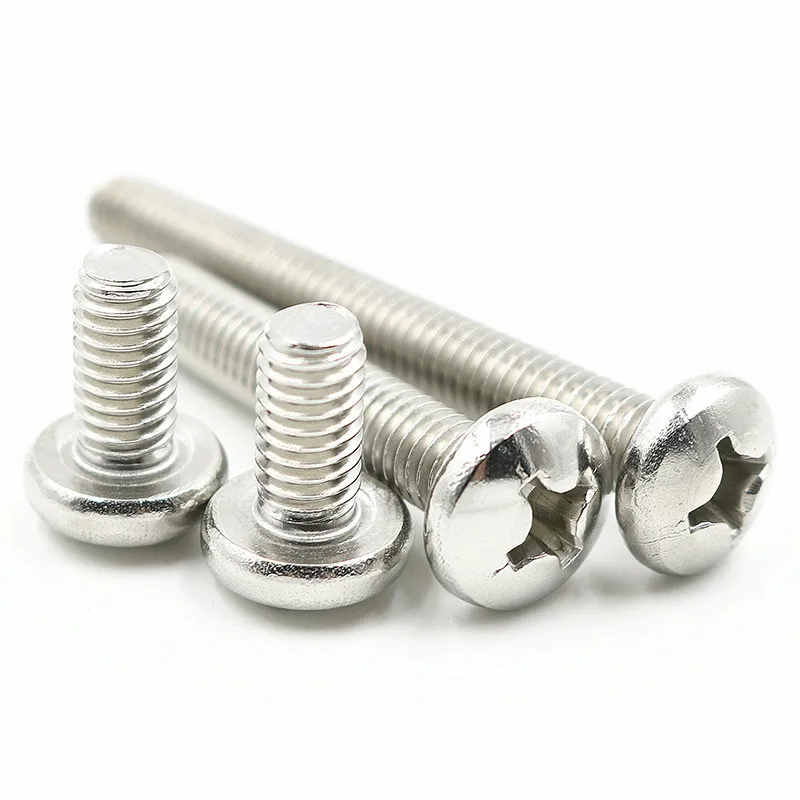 M1.6 M2 M3 M4 M5 M6 stainless or zinc plated steel remote control pan round head machine screw