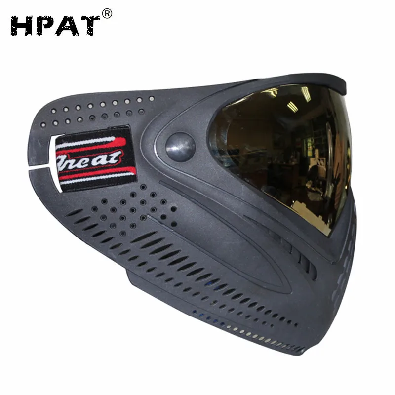 Dual Anti Fog Protective Paintball Mask with Dye I4 Thermal Lens