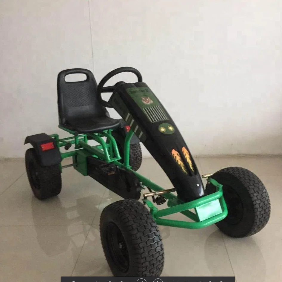 Pedal Go Kart for adult with green tire