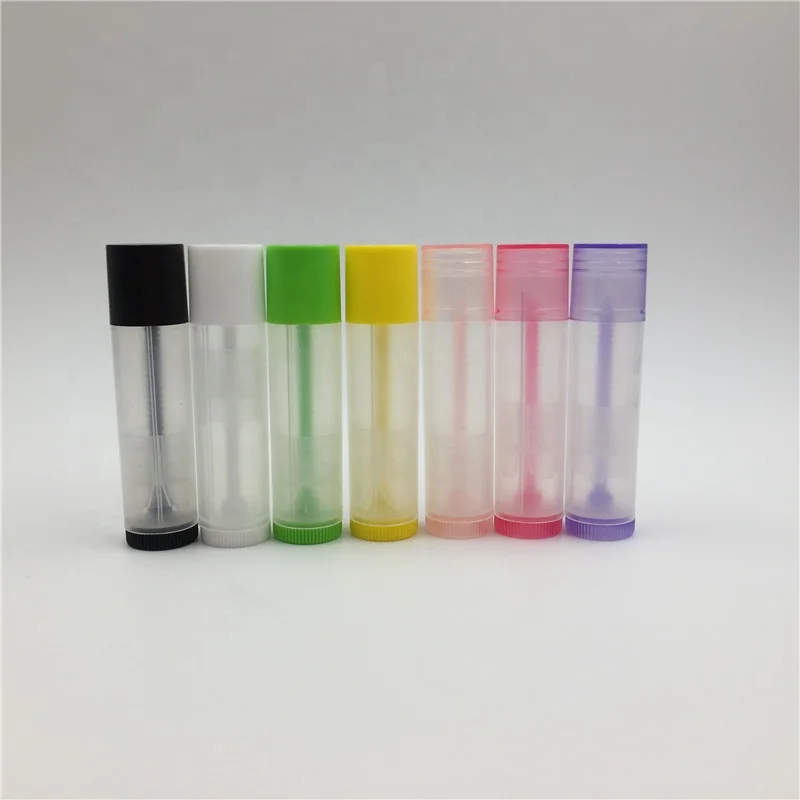 Make Your Own Solid Lotion Bar Travel Size Mini Empty Chapstick Container Tube 5ml White Black