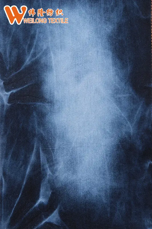 Cotton polyester satin soften denim fabric for women jeans