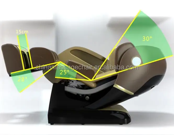 RK8900S 4D heating L shape massage chair with wireless blue tooth control and music play at 8 rollers massage from COMTEK