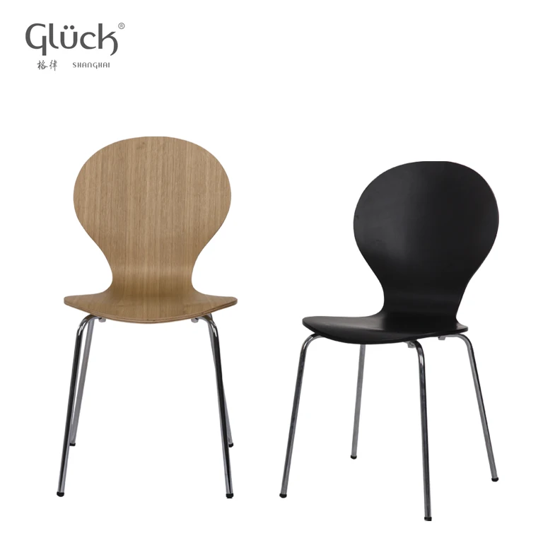 
European Modern Designer Metal High Back Wood Chair Dining Room Cheap Bentwood Chairs 