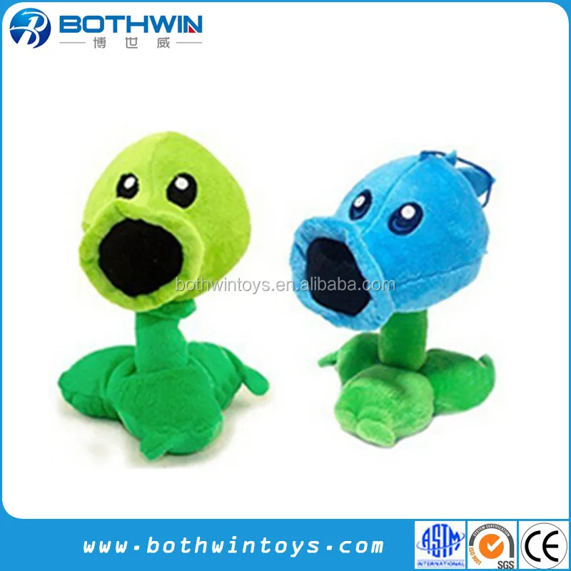 
Funny Plant VS Zombie Games Plush Toy Peashooter and Ice Peashooter 