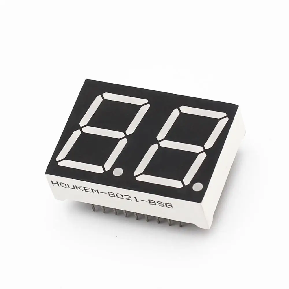 Common anode fyd-8021as-21 g 0.8 inch 7 segment led display 2 digit