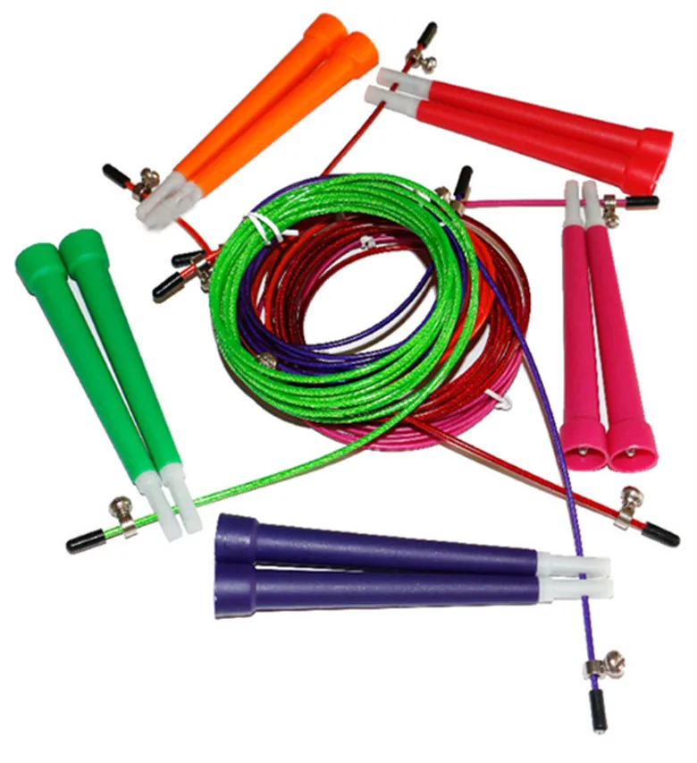 Jump Rope Cable Steel Adjustable Skipping Ropes Fast Speed ABS Handle Crossfit Training Boxing Sports Exercises