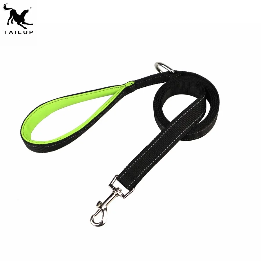 TAIL UP Handle Neoprene Padded China Wholesale Reflective Nylon Dog Leash Lead