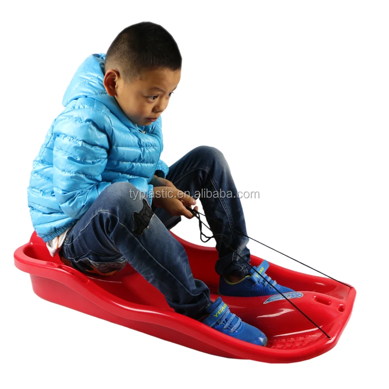 plastic child snow ski sled for outdoor play