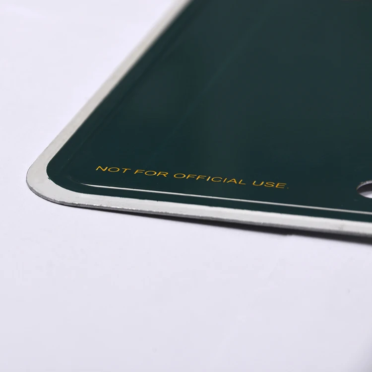 Photo Of Florida Coastline Blue And White Embossed License Plate