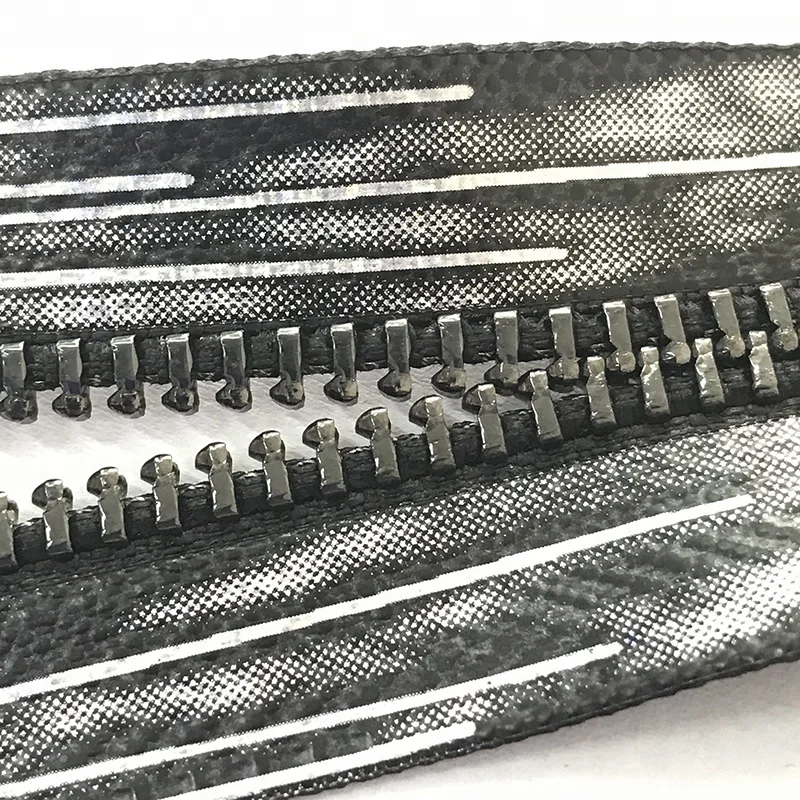 New Design Titanium Alloy 5# Waterproof Metal Zipper Printed Ink Style Tape