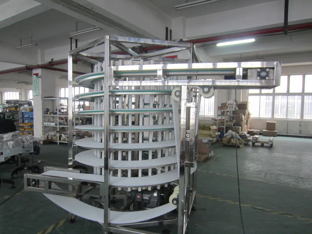 New Cooling tower spiral conveyor system for food industry