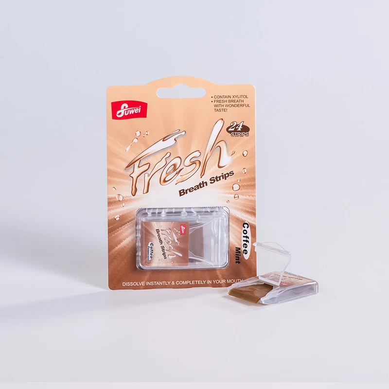 Sugar Free oral fresh breath paper mint edible Strips