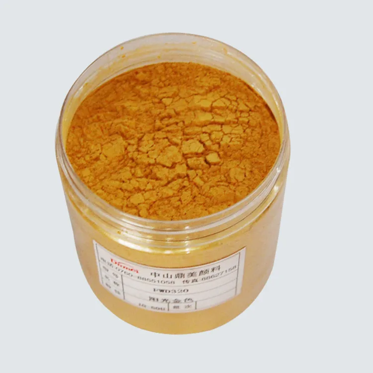 Diamond Gold Copper Powder Synthetic Mica Pigment For Makeup