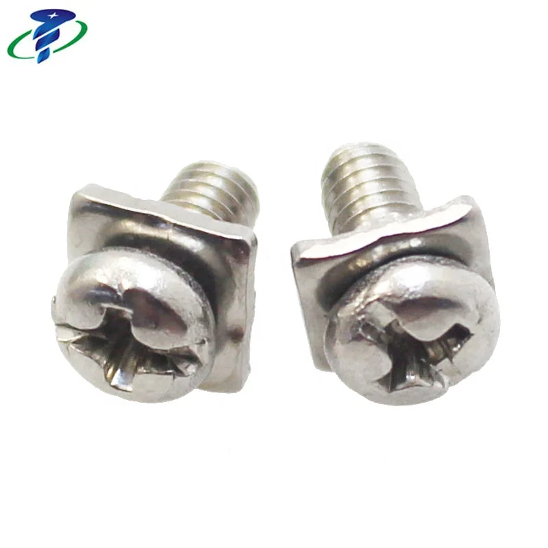 Low Votalge Plain Wire Connect Screw With Washer For Electric Equipment