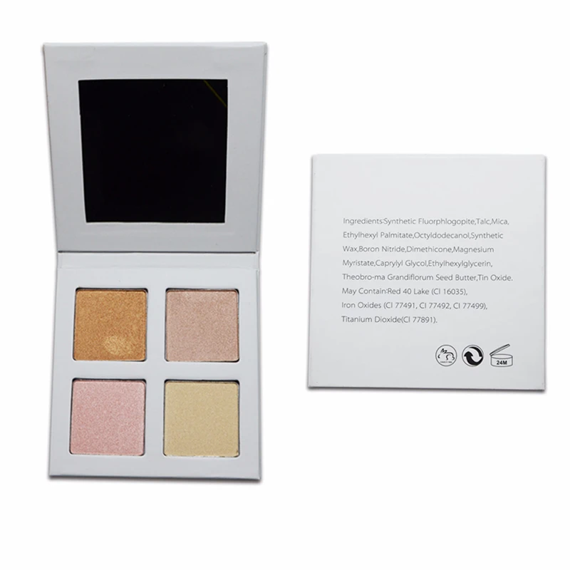 Wholesale custom logo private label makeup powder highlighter waterproof highlighter custom highlighter palette