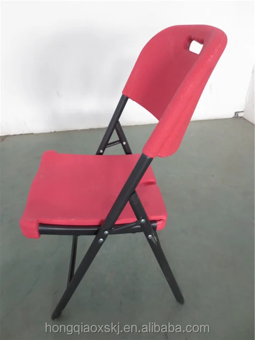 outdoor leisure red color garden chair home folding garden modern plastic chair