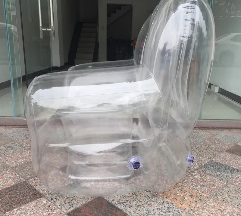Hot Sale OEM Transparent Inflatable Furniture Waterproof Transparent Fast Air Inflatable Sofa for Adults