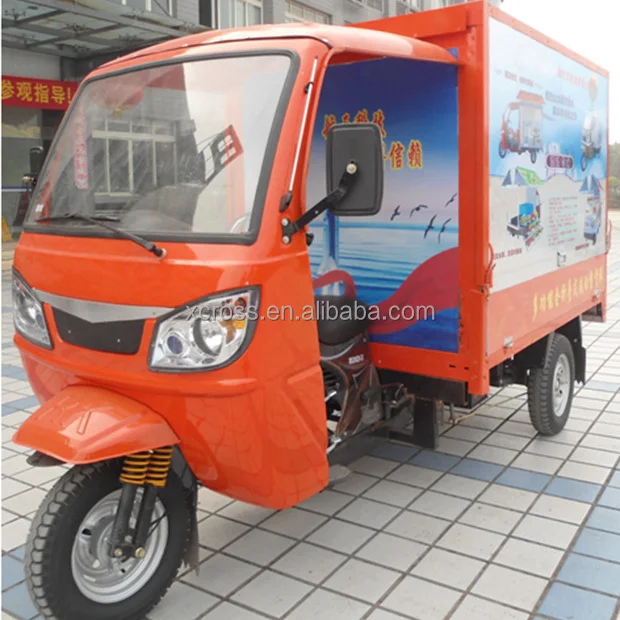 Дешевые 200cc грузовой трицикл питание платформа три колеса мотоцикла с Cab и грузовой ящик для продажи X-Tiger200A