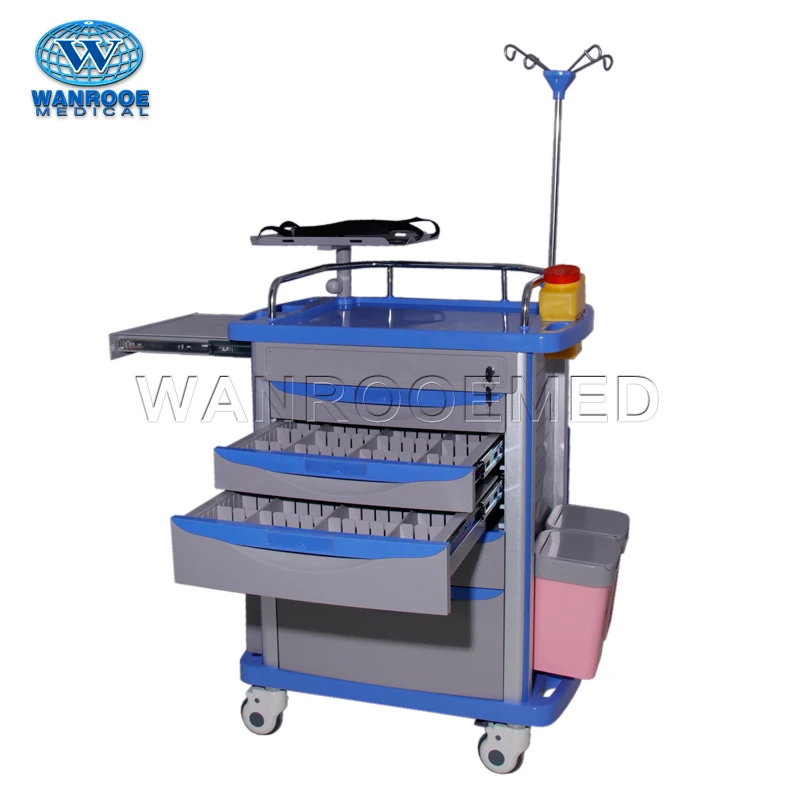 BET-75071A ABS Hospital Equipment Medical Trolley Emergency Crash Cart