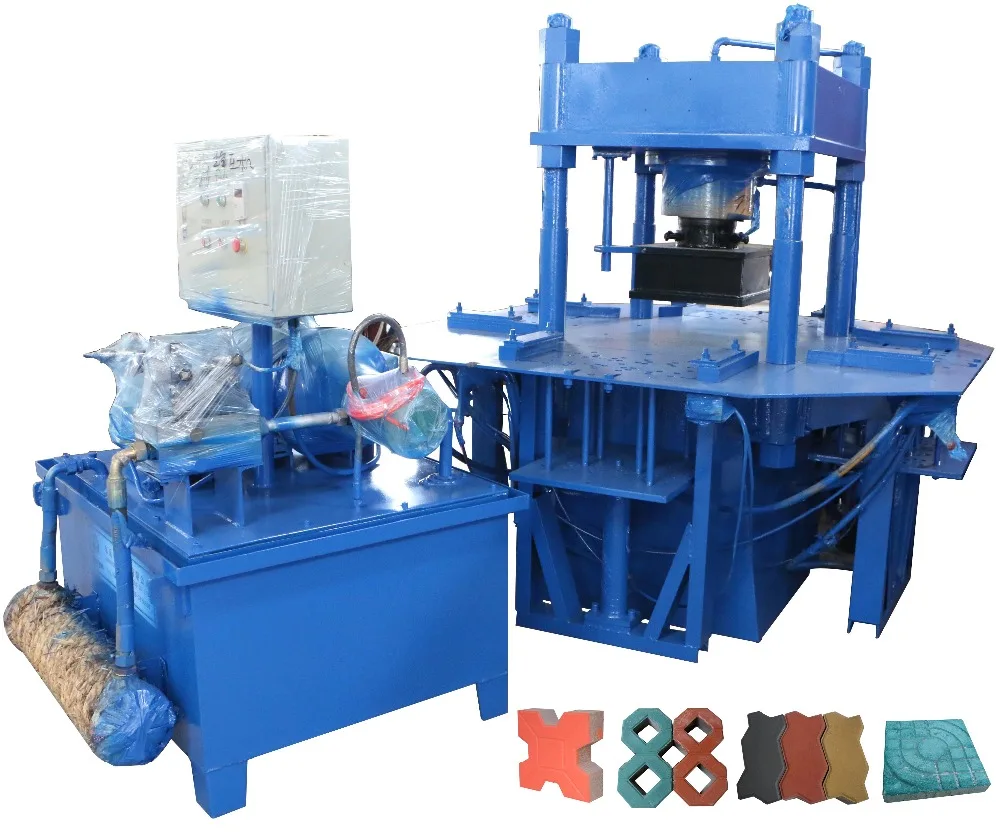 DY150T manual hydraulic press interlocking paver block making machine