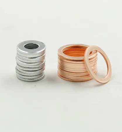 Copper Washer Solid Gasket Sump Plug Oil Seal Fittings 10*14*1MM Tool