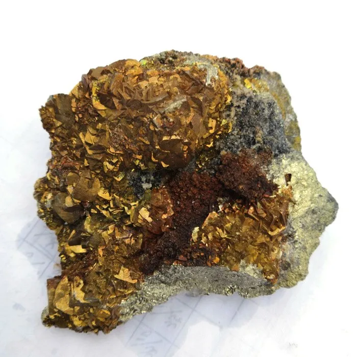 High-quality Natural Rough Chalcopyrite Crystal Raw Stone Chalcopyrite Mineral