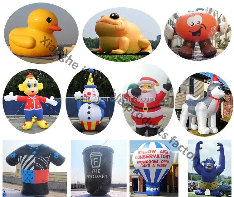 customized giant inflatable cartoon display animals model products for advertising events