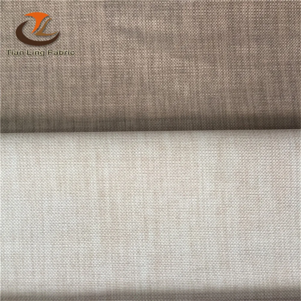 hot sale 3 pass polyester linen blackout curtain fabric