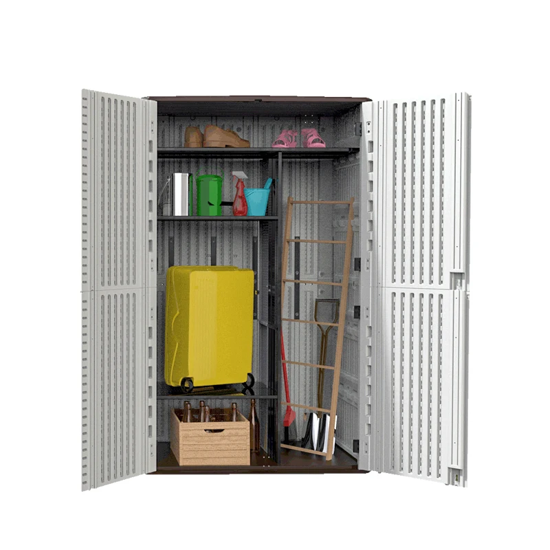 
HDPE Plastic cheap waterproof outdoor tools storage tool trolley set cabinet 