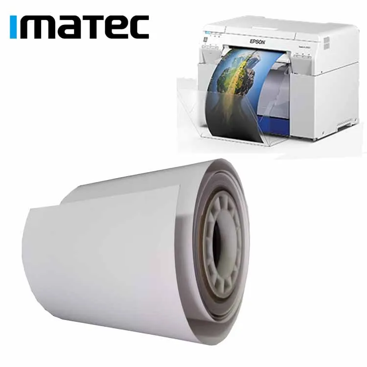 Водонепроницаемый блестящий фотобумажный рулон для сухого плоттера, 240 г/м2, 4 дюйма, 6 дюймов, 8 дюймов, RC