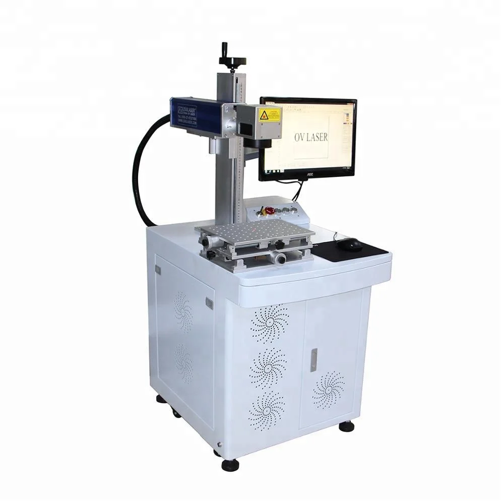 20W 30W 50W Fiber Marking Laser Machine on Stainless Steel Pans and Pots/cookware Spoons  Fishing Rod Laser Engraver