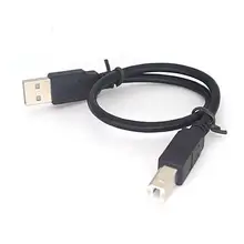 High Speed USB 2.0 Type A to B Type Male to Male Scanner Printer HDD Cable am to bm Sync Data Charging Cord 30cm 1ft 0.3m