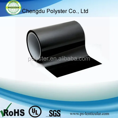 leading EV lithium battery 0.50mm black UL94 V-0 Polycarbonate PC film insulation as Longhua Lexan  FR700