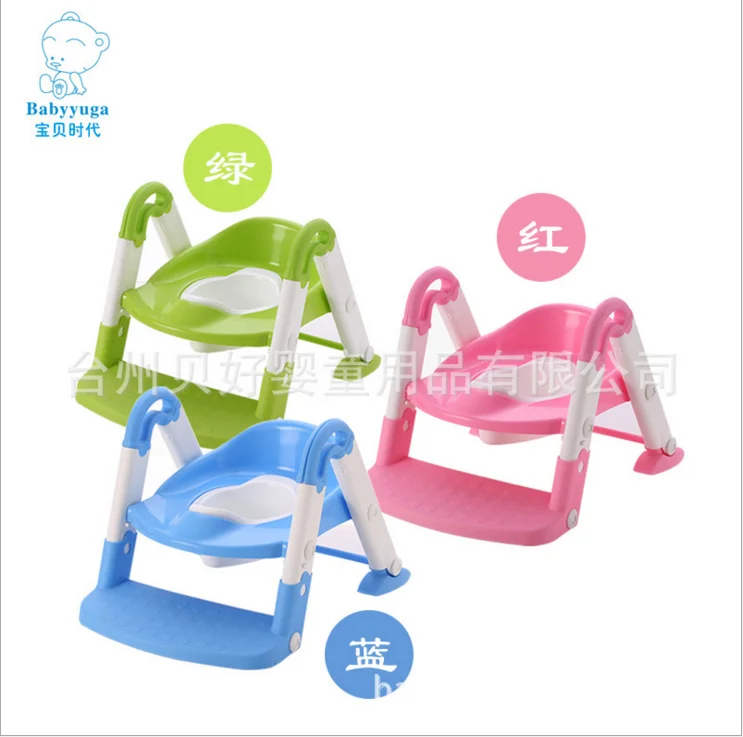 hot selling! Plastic foldable baby potty with ladder