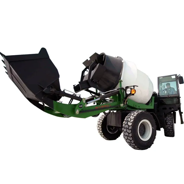 
12cbm Self Loading Mobile Concrete Mixer /Concrete mixer truck with loader 