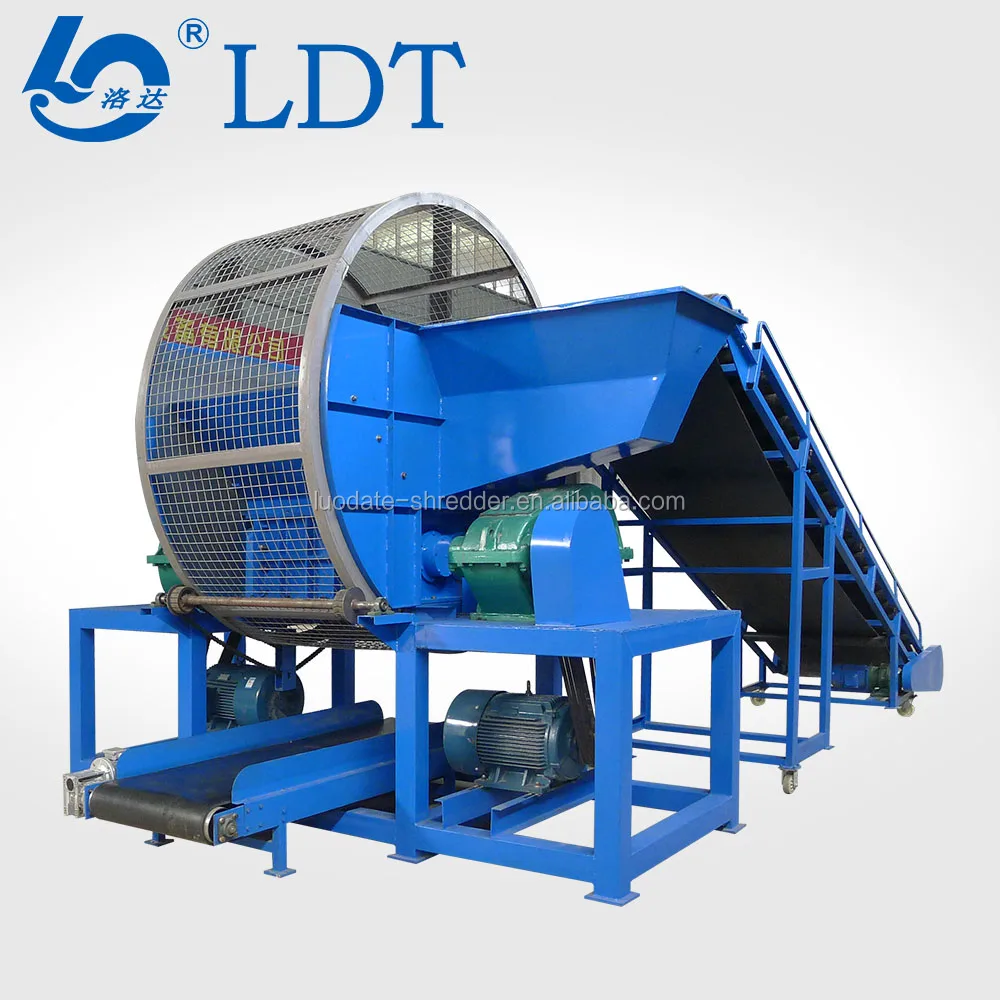 Using for Wide Rubber Tires Crusher Shredder Processing Recycling Machines