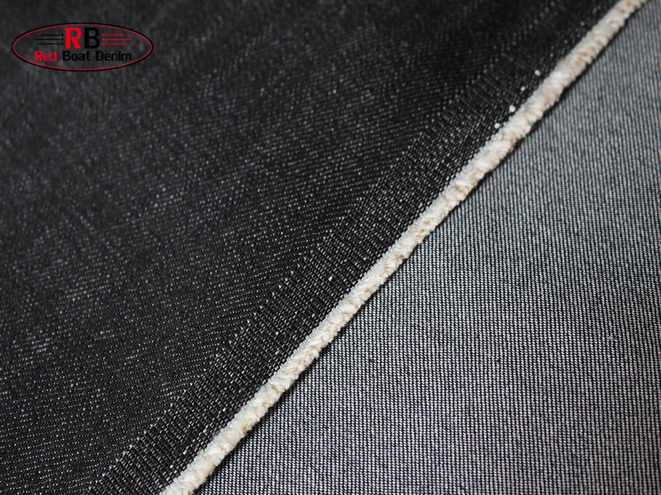 12oz Blue Black Color Slub 100%Cotton Denim Fabric For Wholesale