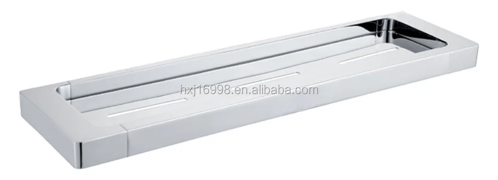 
Wall mounted square design chrome finish towel bar 