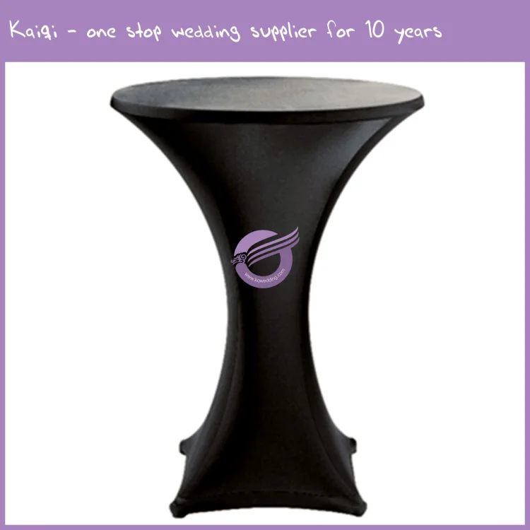 YT10786 Customized wedding event stretch bar cocktail table covers cloth