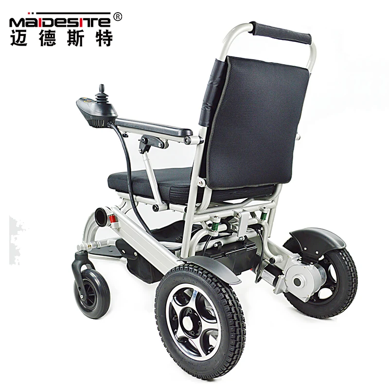 Aluminum alloy light weight portable electric wheel chair for elderly use