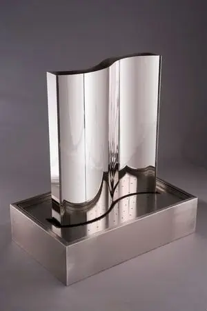 stainless steel outdoor garden waterfall display indoor office fountain waterfall