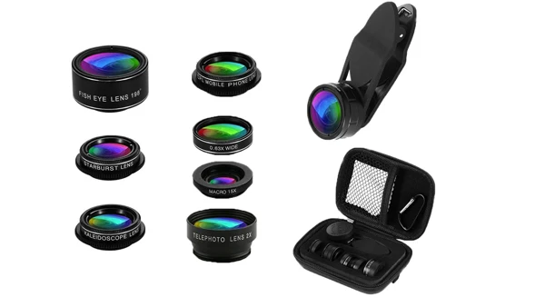 Лидер продаж Amazon 2021, комплект объективов для телефона 9 в 1, Объективы для смартфонов и мобильных камер