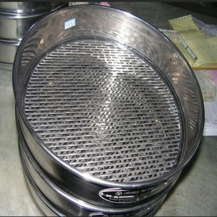 Stainless steel perforated metal plate soil Laboratory test sieve