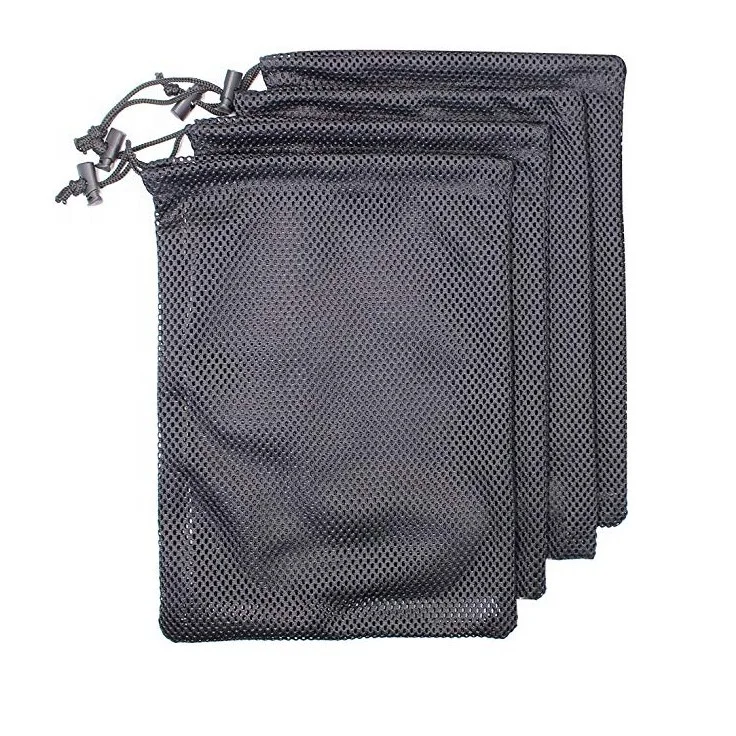 nylon mesh packaging bags, nylon bags for sports  beach laundry, nylon drawstring bags