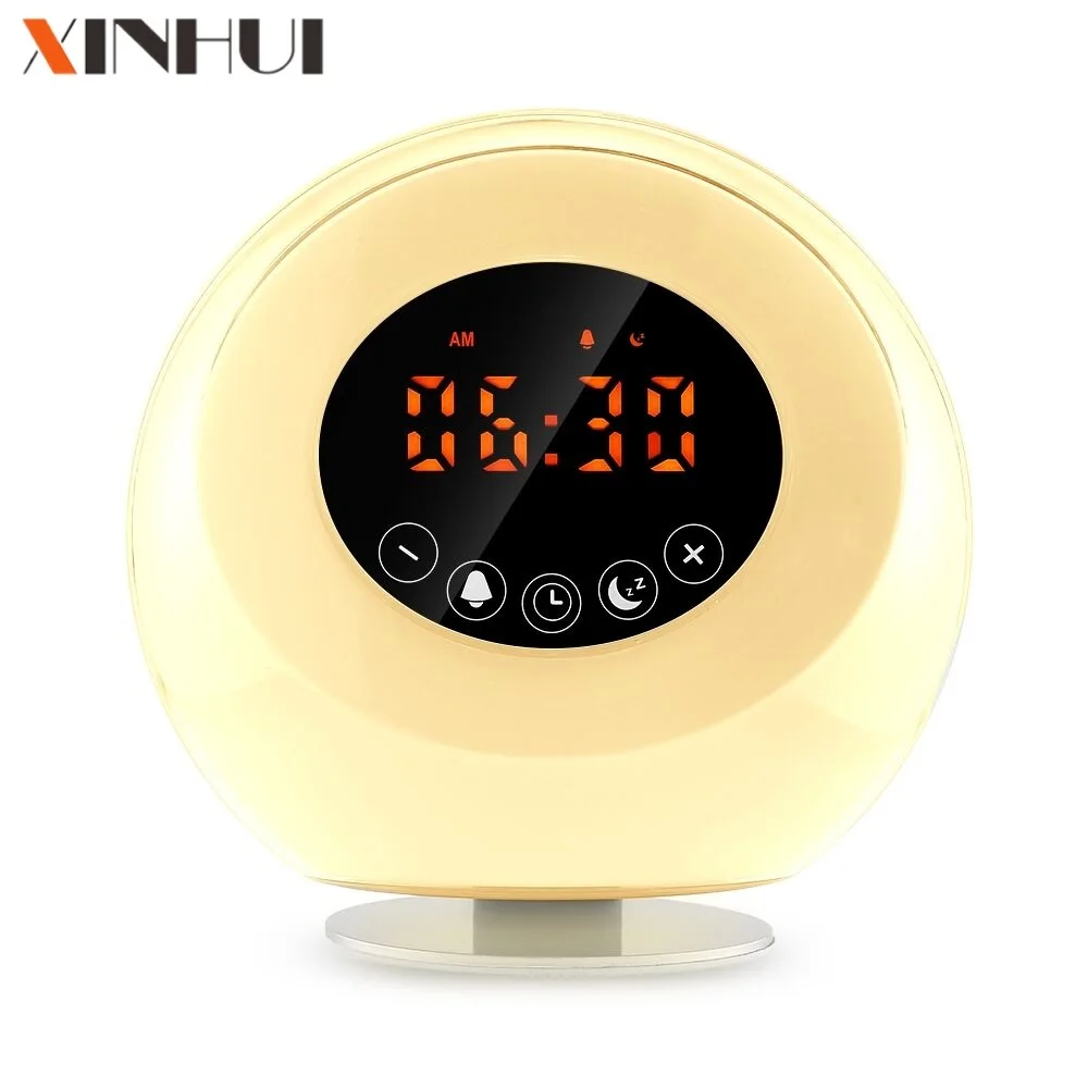 Alarm with projector clock with bird sounds with FM radio tf card speaker digital clock 2019 amazon bestseller fba best seller