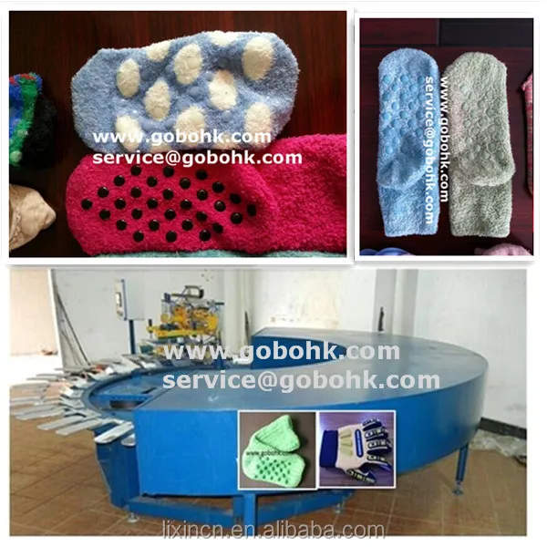 Поворотные перчатки/Носки Силиконовые автоматическая печатная машина для продажи